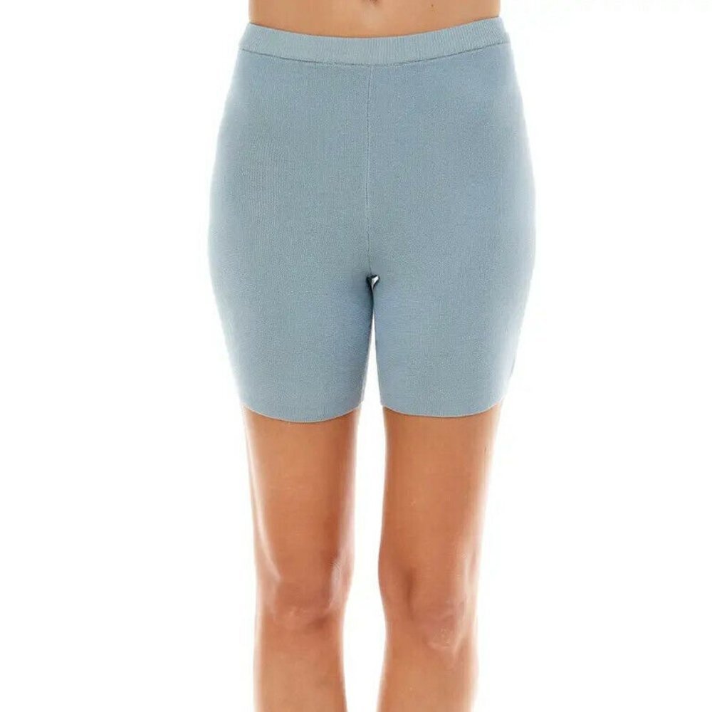 𝅺wayf BNWOT Womens blue knit "luke" biker shorts